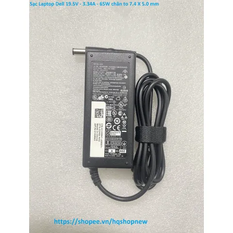 [Sạc zin] Sạc Laptop Dell 19.5V - 3.34A - 65W chân to 7.4 X 5.0 mm PHỤ KIỆN LAPTOP