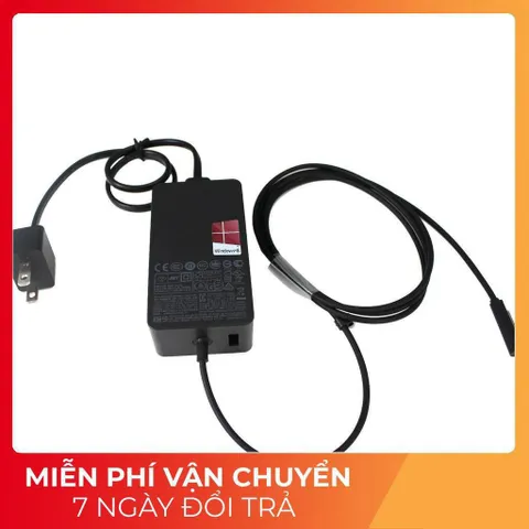 Sạc Microsoft Surface 24W/36W/44W/65W/102W/127W - Bộ sạc nhanh cho Laptop Surface Pro 1 2 3 4 5 6 7 8 9 và Surface Book