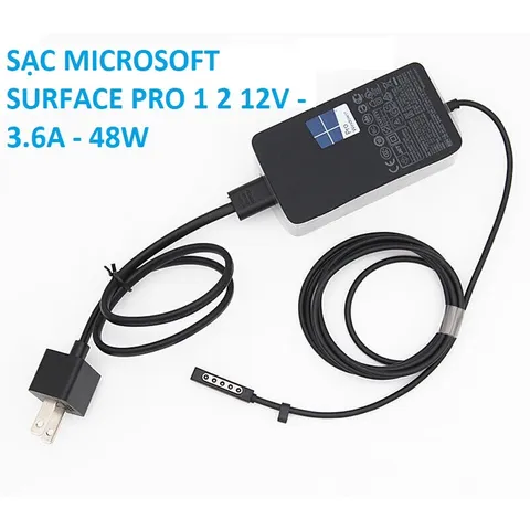 Sạc Microsoft Surface 24W/36W/44W/65W/102W/127W - Bộ sạc nhanh cho Laptop Surface Pro 1 2 3 4 5 6 7 8 9 và Surface Book