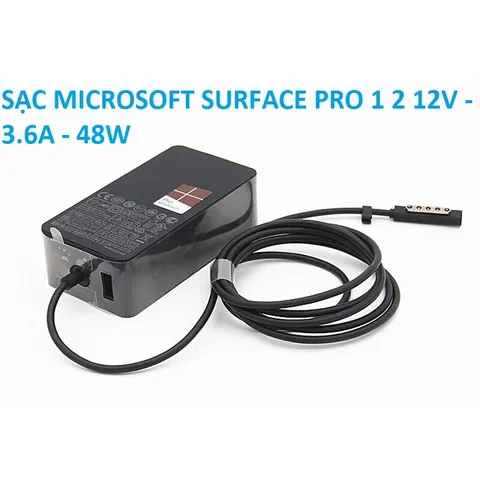 Sạc Microsoft Surface 24W/36W/44W/65W/102W/127W - Bộ sạc nhanh cho Laptop Surface Pro 1 2 3 4 5 6 7 8 9 và Surface Book