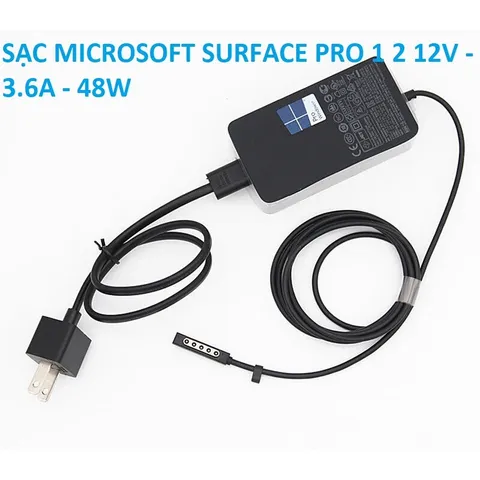 Sạc Microsoft Surface 24W/36W/44W/65W/102W/127W - Bộ sạc nhanh cho Laptop Surface Pro 1 2 3 4 5 6 7 8 9 và Surface Book