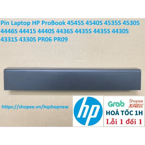 Pin Laptop HP ProBook 4545S 4540S 4535S 4530S 4446S 4441S 4440S 4436S 4435S PR06 PR09 - Pin Mới Chính Hãng 6 Cell, Màu Đen