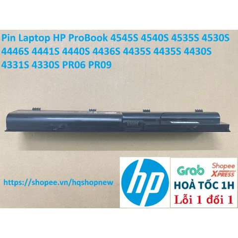 Pin Laptop HP ProBook 4545S 4540S 4535S 4530S 4446S 4441S 4440S 4436S 4435S PR06 PR09 - Pin Mới Chính Hãng 6 Cell, Màu Đen