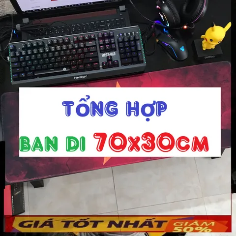 🔜 ( TỔNG HỢP 4 ) Miếng Lót , Pad Chuột Cỡ Lớn Chống Nước, Bàn Di Chuột Có Hình ( 70x30cm ) dày dặn 3mm chuyên game chốn