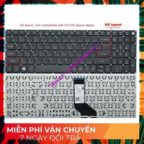 Bàn Phím Laptop Acer Aspire 5 A515-51G - Phụ Kiện Chất Lượng Cao, Gõ Nhạy, Hàng Mới 100%