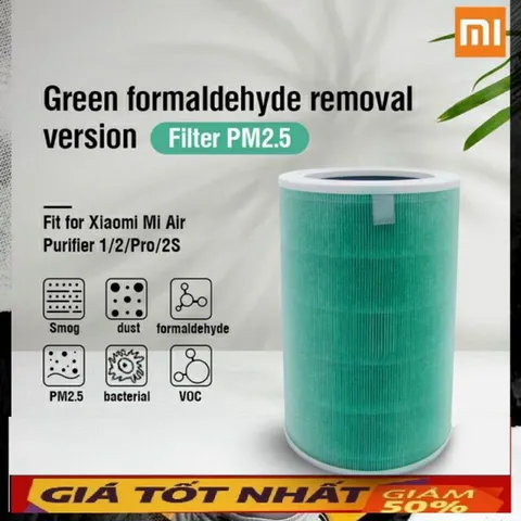 Lõi Lọc Không Khí Mi - Diệt Khuẩn PM2.5 Cho Máy Lọc Air Purifier 2/2S/Pro/3H - Hiệu Quả Lọc 99.9% Bụi Bẩn
