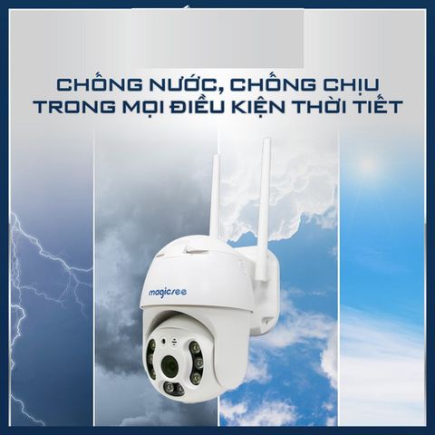 Camera Giám Sát Ngoài Trời Magicsee ZS310 - 2K, Không Dây WiFi, Chống Nước IP68, Tặng Thẻ Nhớ 32GB, Đàm Thoại 2 Chiều