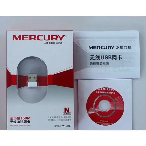 USB Mini MERCURY WiFi Receiver 150Mbps - Thiết bị kết nối không dây cho máy tính bàn PC - Phụ kiện mạng tiện dụng