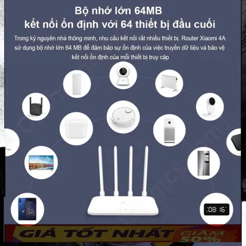 🔆 Bộ Phát Wifi Mi Mi Router Gen 4A Dual kênh 2.4G & 5G băng thông 1200Mbps BH 12 tháng 🔆 PHỤ KIỆN SỐ