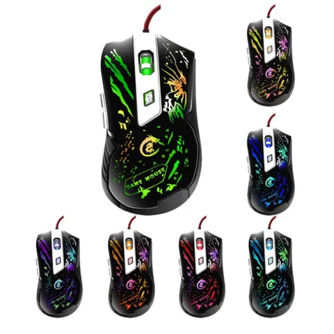 🔆 Chuột máy tính có dây văn phòng gaming A905 LED RGB độ nhậy 2400dpi Độ Chính Xác Cao cho máy tính laptop 🔆 PHỤ KIỆN