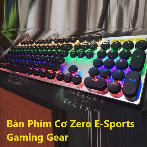 🔆 Thiết Kế Đẳng Cấp, Hiệu Suất Vượt Trội: Bàn Phím Cơ Zero E-Sports Gaming Gear - LED Rainbow, Blue Switch 🔆 PHỤ KIỆN