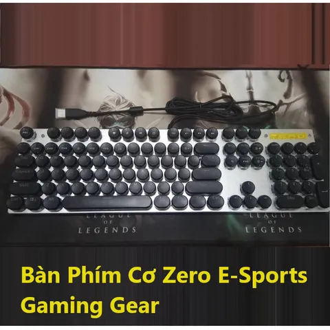 🔆 Thiết Kế Đẳng Cấp, Hiệu Suất Vượt Trội: Bàn Phím Cơ Zero E-Sports Gaming Gear - LED Rainbow, Blue Switch 🔆 PHỤ KIỆN