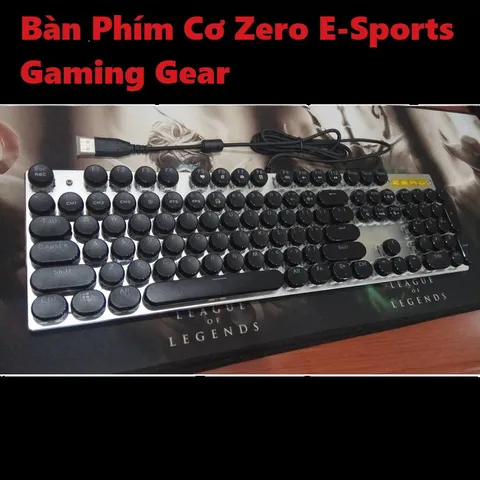 🔆 Thiết Kế Đẳng Cấp, Hiệu Suất Vượt Trội: Bàn Phím Cơ Zero E-Sports Gaming Gear - LED Rainbow, Blue Switch 🔆 PHỤ KIỆN