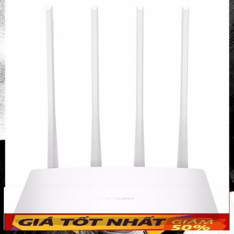 Bộ Phát Wifi MERCURY 4 Ăng-ten 300Mbps - Router Băng Thông Cao, Dễ Dàng Cài Đặt, Hỗ Trợ 64 Thiết Bị Kết Nối, Bảo Hành 12 Tháng