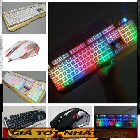 🔆 Thiết Kế Đẳng Cấp Combo Bàn Phím Chuột Gaming EWEADN K005 Giả Cơ LED 7 màu RGB - Sự Lựa Chọn Tối Ưu Cho Game Thủ và N