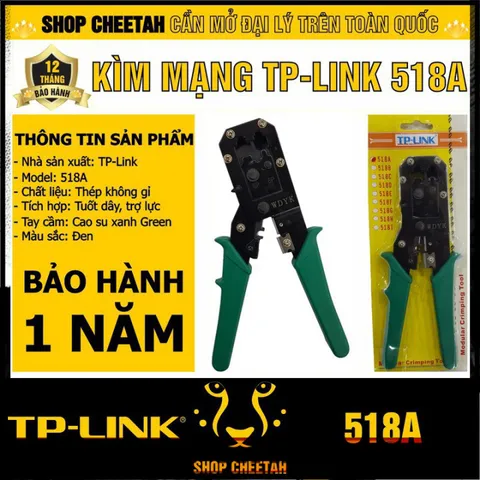 🔆 Kìm mạng TP Link 518A loại xịn - RJ11/RJ12/RJ45 - 2 line - Chính hãng - Chất liệu thép không gỉ 🔆 PHỤ KIỆN SỐ