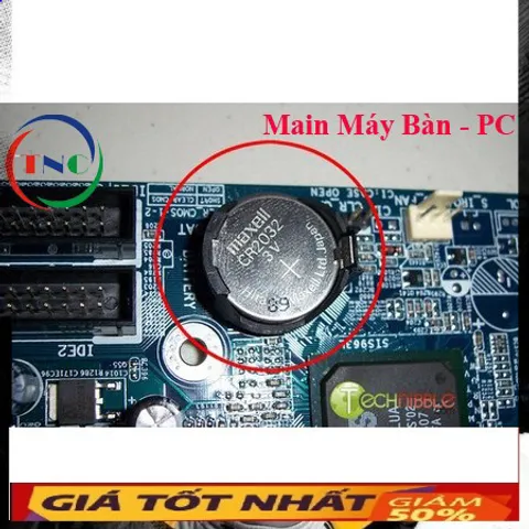 Vỉ PIN CMOS CR2032 cho Máy Tính Để Bàn và Laptop - 5 Viên, Phụ Kiện Số Giá Rẻ, Dung Lượng 3V