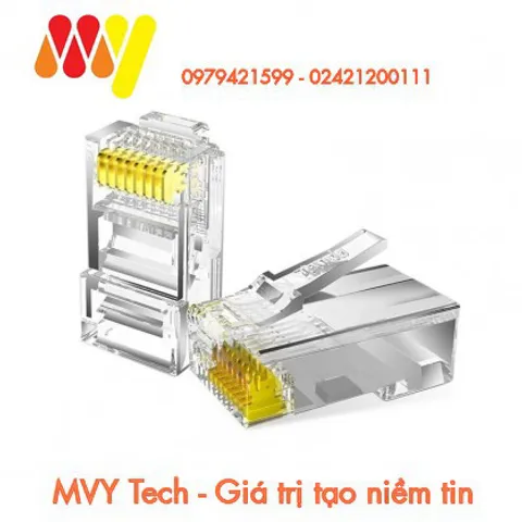 100 Đầu Bấm Mạng RJ45 Chất Lượng Cao - Phụ Kiện Laptop, Máy Tính - Hệ Thống Mạng LAN Hoàn Chỉnh, Giao Hàng Đúng Đơn