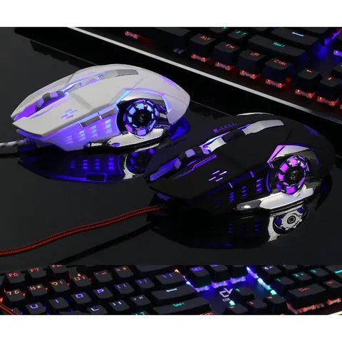 🔆 Chuột Văn phòng Gaming OYE X700 Led 2400Dpi Cao Cấp 7D [ ĐEN / TRẮNG ] hỗ trợ software Phần Mềm Macro tùy chỉnh chuyê