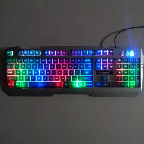 🔆 Combo Bộ Bàn Phím Chuột Gaming EWEADN K005 ( Đen ) Giả Cơ LED Led 7 mầu Chống Nước - Đối Tác Đắc Lực Của Gamer và Nhâ