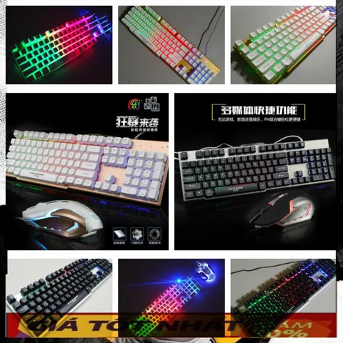 🔆 Thiết Kế Đẳng Cấp Combo Bàn Phím Chuột Gaming EWEADN K006 Giả Cơ LED 7 màu RGB - Sự Lựa Chọn Tối Ưu Cho Game Thủ và N