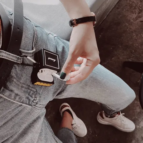 🔜 [ ᴄᴀꜱᴇ ᴀɪʀᴘᴏᴅ ] Case Airpod Vỏ Bọc Airpods ( Loa MARSALL ) Cho Hộp Sạc Tai Nghe AirPods 1 2 Bằng Silicon Dẻo Siêu Cut