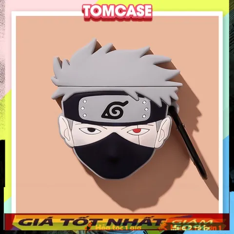 🔜 [ ᴄᴀꜱᴇ ᴀɪʀᴘᴏᴅ ] Case Airpod Vỏ Bọc Airpods ( Naruto Kakashi ) Cho Hộp Sạc Tai Nghe AirPods 1 2 Bằng Silicon Dẻo siêu