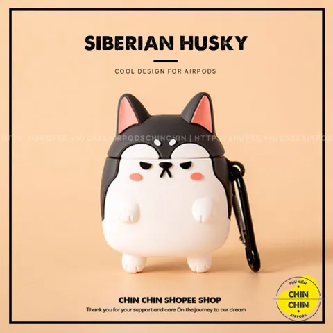 🔜 [ ᴄᴀꜱᴇ ᴀɪʀᴘᴏᴅ ] Case Airpod Vỏ Bọc Airpods ( Chó Shiba ) Cho Hộp Sạc Tai Nghe AirPods 1 2 Bằng Silicon Dẻo