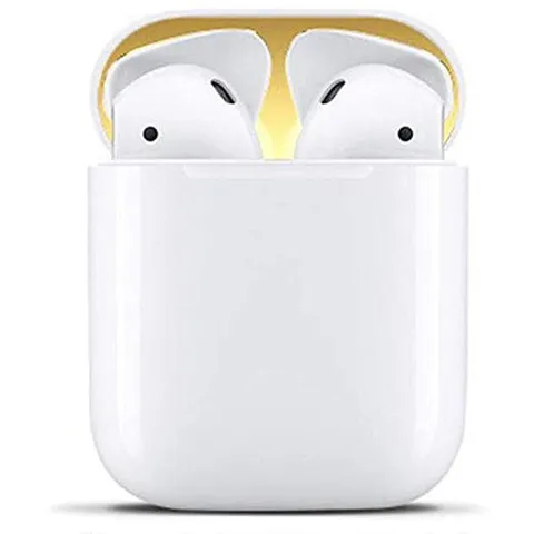 🔜 [ ᴄᴀꜱᴇ ᴀɪʀᴘᴏᴅ ] Miếng Dán Kim Loại Chống Bám Bẩn Bảo Vệ AirPods 1 2 Miếng Dán Chống Bụi 1 2