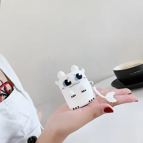 🔜 [ ᴄᴀꜱᴇ ᴀɪʀᴘᴏᴅ ] Case Airpod Vỏ Bọc Airpods ( RỒNG FURY Trắng ) Cho Hộp Sạc Tai Nghe AirPods 1 2 Pro Bằng Silicon Dẻo