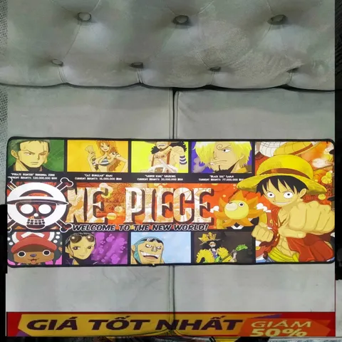 Miếng Lót Chuột Hải Tặc One Piece 42 - Pad Chuột Cỡ Lớn 80x30cm Chống Nước, Dày 3mm, Chống Trượt Dành Cho Game Thủ