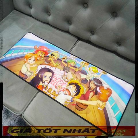 Miếng Lót Chuột Cao Su Chống Nước One Piece 39 - Pad Chuột Cỡ Lớn 80x30cm Dày 3mm, Siêu Bền và Chống Trơn Trượt