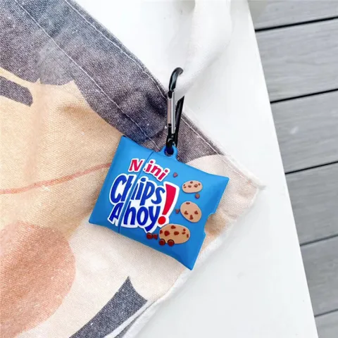 🔜 [ ᴄᴀꜱᴇ ᴀɪʀᴘᴏᴅ ] Case Airpod Vỏ Bọc Airpods ( KẸO MINI CHIPS AHOY ) Cho Hộp Sạc Tai Nghe AirPods 1 2 PRO Bằng Silicon