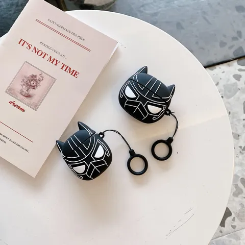 🔜 [ ᴄᴀꜱᴇ ᴀɪʀᴘᴏᴅ ] Case Airpod Vỏ Bọc Airpods ( Siêu Anh Hùng Báo Đen ) Cho Hộp Sạc Tai Nghe AirPods 1 2 Bằng Silicon Dẻ