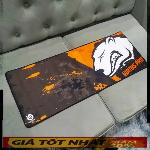 Miếng Lót Chuột Chống Nước VirtusPro Cam 30 - Pad Cỡ Lớn 80x30cm Dày 3mm Cho Game Thủ, Bền và Trơn Mượt