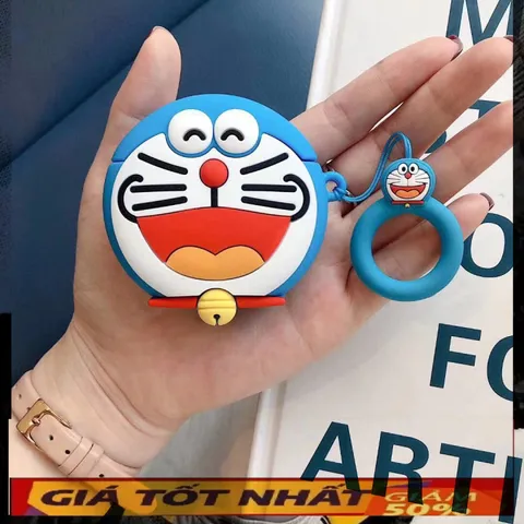 🔜 [ ᴄᴀꜱᴇ ᴀɪʀᴘᴏᴅ ] Case Airpod Vỏ Bọc Airpods ( Doraemon ) Cho Hộp Sạc Tai Nghe AirPods 1 2 Bằng Silicon Dẻo Siêu Cute