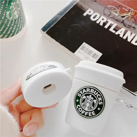 🔜 [ ᴄᴀꜱᴇ ᴀɪʀᴘᴏᴅ ] Tổng hợp Case Vỏ Bọc Airpods STARBUCK. cho Hộp Sạc Tai Nghe Bluetooth AirPods 1 2 Bằng Silicon Dẻo Si