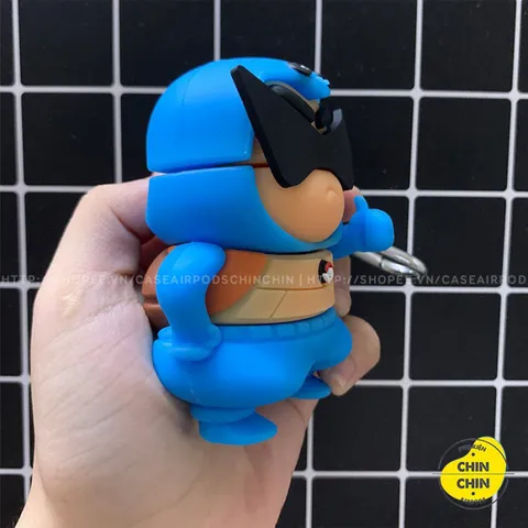 🔜 [ ᴄᴀꜱᴇ ᴀɪʀᴘᴏᴅ ] Case Airpod Vỏ Bọc Airpods ( Cu Shin Ninja Rùa ) Cho Hộp Sạc Tai Nghe AirPods 1 2 PRO Bằng Silicon Dẻ