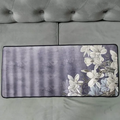 🔜 A21 - Miếng Lót Chuột, Pad Chuột Cỡ [ HOA XÁM 21 ] Chống Nước, Bàn Di Chuột Có Hình 70x30cm dày dặn 3mm chuyên game c