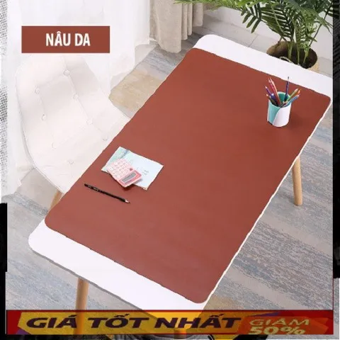 🔜 [ MẦU NÂU DA ] Bàn di chuột Game , văn phòng ...bằng Da , nhiều kích cỡ lớn, nhiều màu cao cấp - SHOP BÁN HÀNG UY TÍN