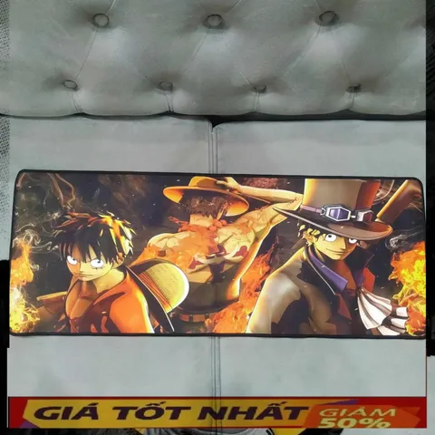 Miếng Lót Chuột One Piece 48 - Pad Chuột Cỡ Lớn 80x30cm Chống Nước, Dày 3mm, Chống Trầy, Trang Trí Độc Đáo Cho Game Thủ