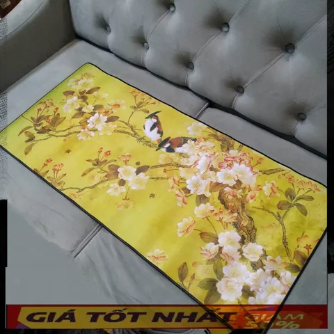 🔜 A3 - Miếng Lót Chuột, Pad Chuột Cỡ Lớn [ HOA MAI VÀNG ] Chống Nước, Bàn Di Chuột Có Hình 90x40cm dày dặn 3mm chuyên g
