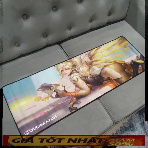 Miếng Lót Chuột Overwatch 11 - Pad Chuột Chống Nước 90x30cm Dày 3mm Chuyên Game, Bề Mặt Nhẵn, Chống Trượt Siêu Bền