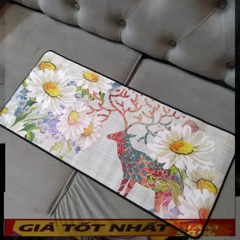 🔜 A26 - Miếng Lót Chuột, Pad Chuột Cỡ Lớn [ Hươu sắc màu 26 ] Chống Nước, Bàn Di Chuột Có Hình 70x30cm dày dặn 3mm chuy