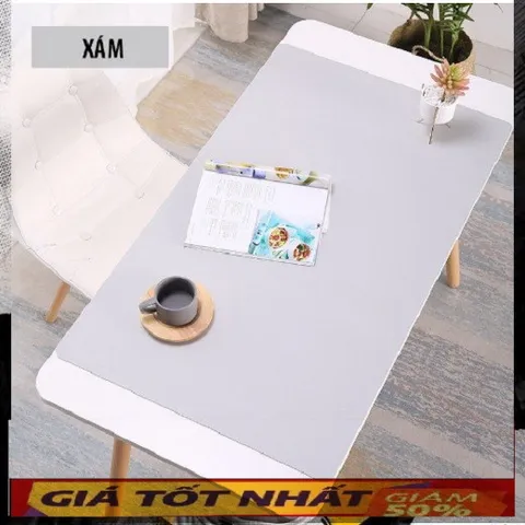 🔜 [ MẦU XÁM NHẠT ] Bàn di chuột Game , văn phòng ...bằng Da , nhiều kích cỡ lớn, nhiều màu cao cấp - SHOP BÁN HÀNG UY T