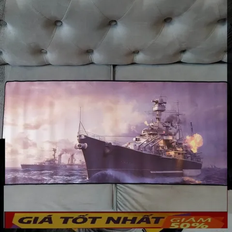🔜 A15 - Miếng Lót Chuột, Pad Chuột Cỡ Lớn [ Battleship 15 ] Chống Nước, Bàn Di Chuột Có Hình 90x40cm dày dặn 3mm chuyên