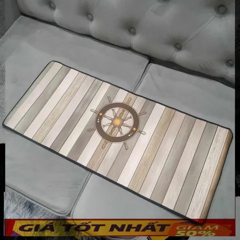 Miếng Lót Chuột Chống Nước Hình Bánh Lái Tàu Thủy 70x30cm, Độ Dày 3mm, Chuyên Game, Bề Mặt Nhẵn, Siêu Bền, Thao Tác Nhanh Nhạy