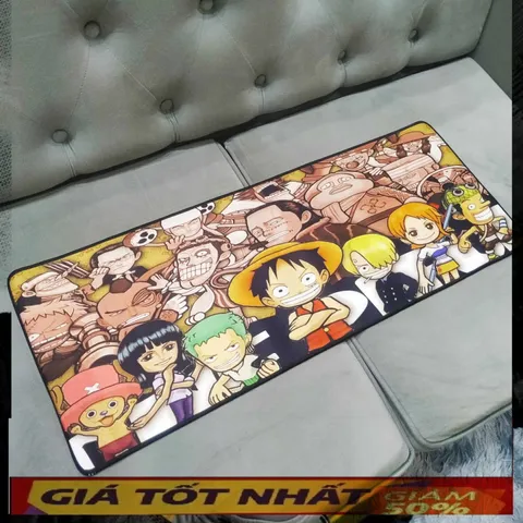 Miếng Lót Chuột Chống Nước One Piece 49 - Pad Cỡ Lớn 80x30cm Dày 3mm, Bàn Di Chuột Game Thủ, Thiết Kế Hình Ảnh Sinh Động