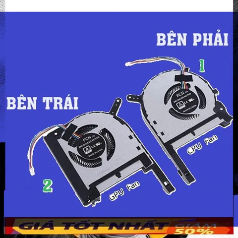 Fan Quạt Tản Nhiệt CPU + GPU Laptop Asus TUF Gaming FX506 FA506 FX506 FX506IV FX506IU FX506IH FX506II FX506LI FX505 F