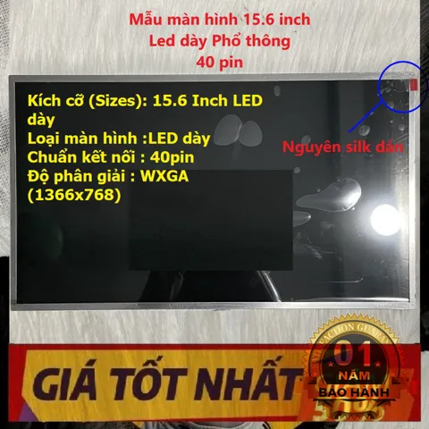 Màn hình Laptop HP Probook 15.6 inch LED dày Thay thế cho 4510s 4515s - Độ phân giải HD 1366x768, Bảo hành 12 tháng